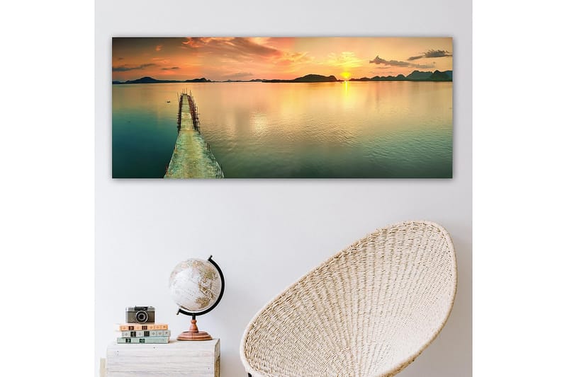 Canvasbilde YTY Nautical & Beach Flerfarget - 120x50 cm - Interiør - Maleri & posters - Lerretsbilder