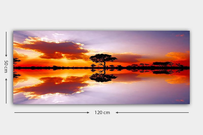 Canvasbilde YTY Nautical & Beach Flerfarget - 120x50 cm - Interiør - Maleri & posters - Lerretsbilder