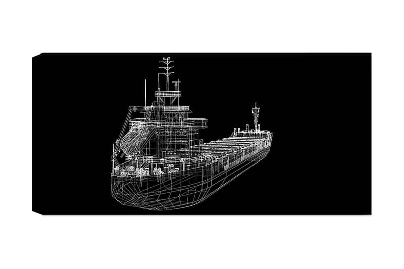 Canvasbilde YTY Nautical & Beach Flerfarget - 120x50 cm - Interiør - Maleri & posters - Lerretsbilder