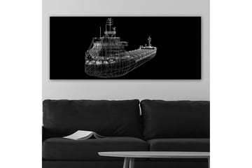 Canvasbilde YTY Nautical & Beach Flerfarget - 120x50 cm - Interiør - Maleri & posters - Lerretsbilder