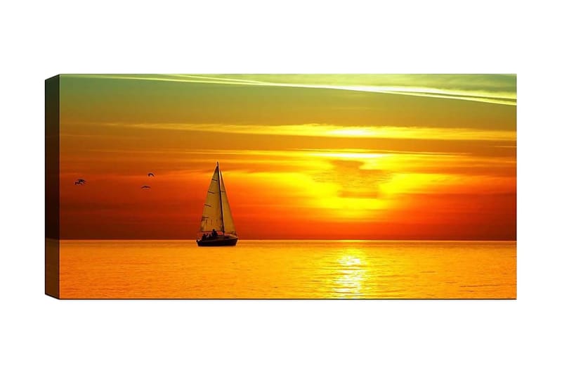 Canvasbilde YTY Nautical & Beach Flerfarget - 120x50 cm - Interiør - Maleri & posters - Lerretsbilder