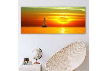 Canvasbilde YTY Nautical & Beach Flerfarget - 120x50 cm - Interiør - Maleri & posters - Lerretsbilder