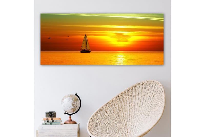 Canvasbilde YTY Nautical & Beach Flerfarget - 120x50 cm - Interiør - Maleri & posters - Lerretsbilder