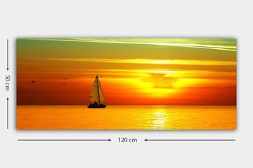 Canvasbilde YTY Nautical & Beach Flerfarget - 120x50 cm - Interiør - Maleri & posters - Lerretsbilder