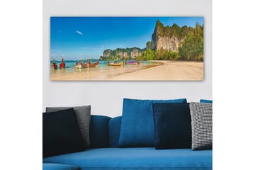 Canvasbilde YTY Nautical & Beach Flerfarget - 120x50 cm - Interiør - Maleri & posters - Lerretsbilder
