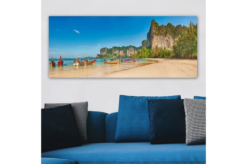 Canvasbilde YTY Nautical & Beach Flerfarget - 120x50 cm - Interiør - Maleri & posters - Lerretsbilder