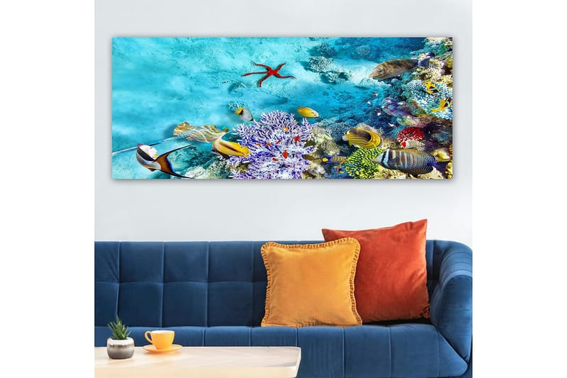 Canvasbilde YTY Nautical & Beach Flerfarget - 120x50 cm - Interiør - Maleri & posters - Lerretsbilder