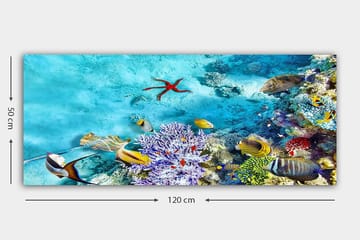 Canvasbilde YTY Nautical & Beach Flerfarget - 120x50 cm - Interiør - Maleri & posters - Lerretsbilder