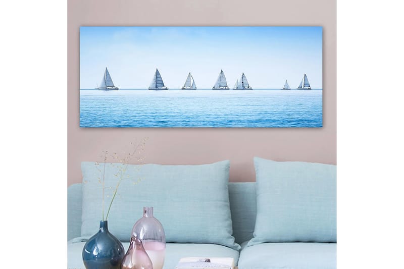 Canvasbilde YTY Nautical & Beach Flerfarget - 120x50 cm - Interiør - Maleri & posters - Lerretsbilder