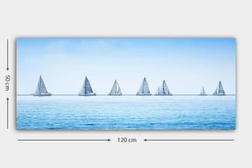 Canvasbilde YTY Nautical & Beach Flerfarget - 120x50 cm - Interiør - Maleri & posters - Lerretsbilder