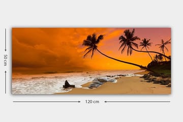 Canvasbilde YTY Nautical & Beach Flerfarget - 120x50 cm - Interiør - Maleri & posters - Lerretsbilder