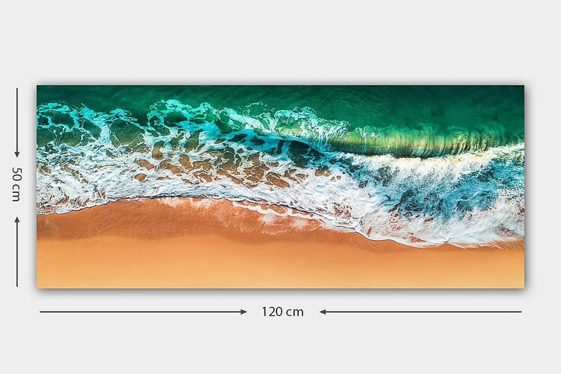 Canvasbilde YTY Nautical & Beach Flerfarget - 120x50 cm - Interiør - Maleri & posters - Lerretsbilder