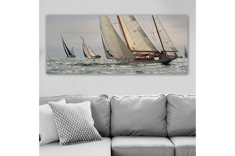Canvasbilde YTY Nautical & Beach Flerfarget - 120x50 cm - Interiør - Maleri & posters - Lerretsbilder