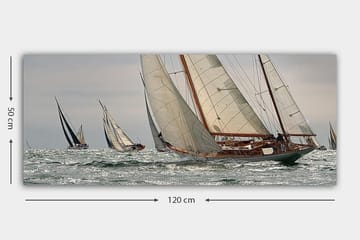 Canvasbilde YTY Nautical & Beach Flerfarget - 120x50 cm - Interiør - Maleri & posters - Lerretsbilder