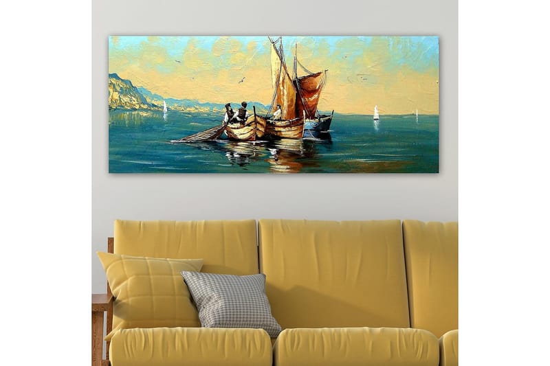 Canvasbilde YTY Nautical & Beach Flerfarget - 120x50 cm - Interiør - Maleri & posters - Lerretsbilder