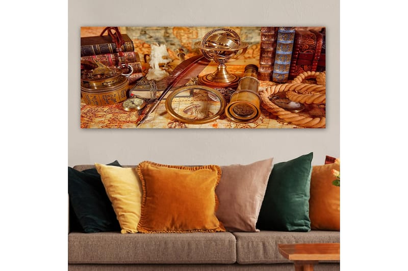 Canvasbilde YTY Nautical & Beach Flerfarget - 120x50 cm - Interiør - Maleri & posters - Lerretsbilder