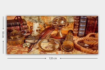 Canvasbilde YTY Nautical & Beach Flerfarget - 120x50 cm - Interiør - Maleri & posters - Lerretsbilder