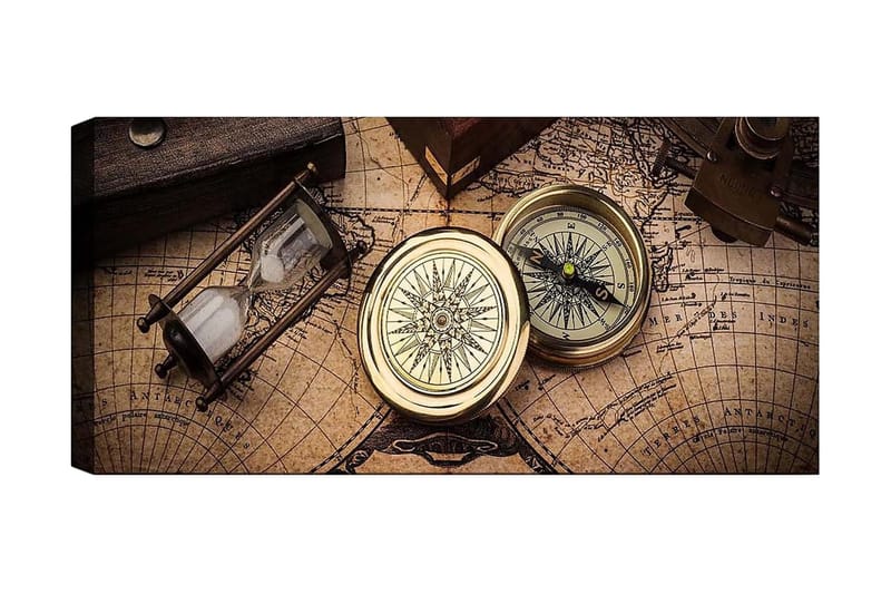 Canvasbilde YTY Nautical & Beach Flerfarget - 120x50 cm - Interiør - Maleri & posters - Lerretsbilder