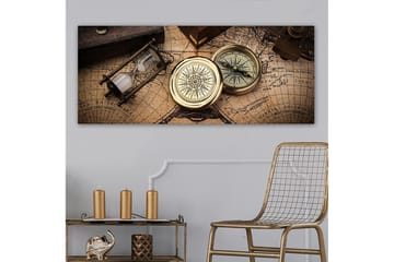 Canvasbilde YTY Nautical & Beach Flerfarget - 120x50 cm - Interiør - Maleri & posters - Lerretsbilder
