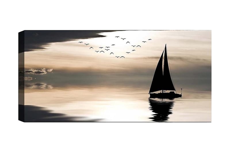 Canvasbilde YTY Nautical & Beach Flerfarget - 120x50 cm - Interiør - Maleri & posters - Lerretsbilder