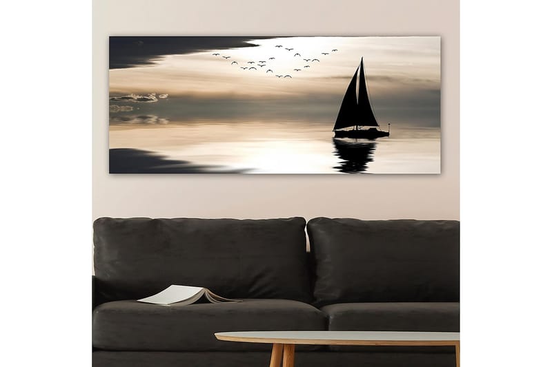 Canvasbilde YTY Nautical & Beach Flerfarget - 120x50 cm - Interiør - Maleri & posters - Lerretsbilder