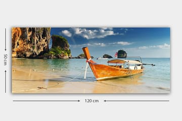 Canvasbilde YTY Nautical & Beach Flerfarget - 120x50 cm - Interiør - Maleri & posters - Lerretsbilder