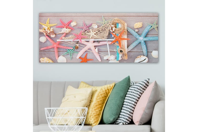 Canvasbilde YTY Nautical & Beach Flerfarget - 120x50 cm - Interiør - Maleri & posters - Lerretsbilder