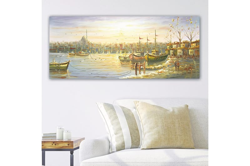Canvasbilde YTY Nautical & Beach Flerfarget - 120x50 cm - Interiør - Maleri & posters - Lerretsbilder