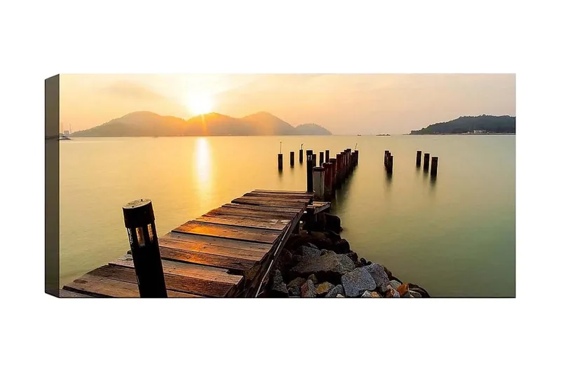 Canvasbilde YTY Nautical & Beach Flerfarget, 120x50 cm