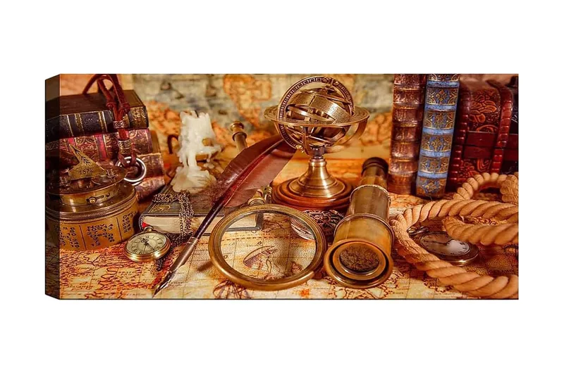 Canvasbilde YTY Nautical & Beach Flerfarget, 120x50 cm