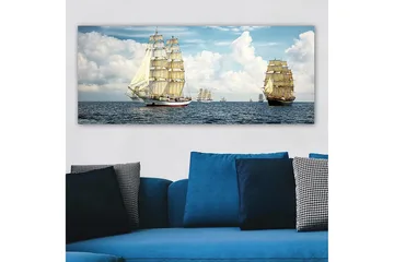 Canvasbilde YTY Nautical & Beach Flerfarget - 120x50 cm - Interiør - Maleri & posters - Lerretsbilder