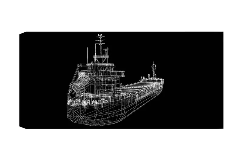 Canvasbilde YTY Nautical & Beach Flerfarget, 120x50 cm