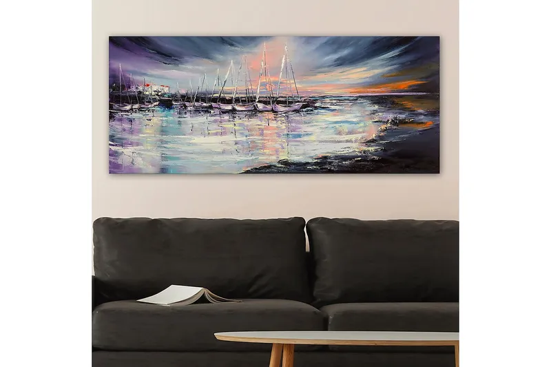 Canvasbilde YTY Nautical & Beach Flerfarget - 120x50 cm - Interiør - Maleri & posters - Lerretsbilder