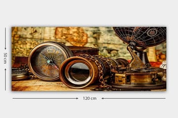 Canvasbilde YTY Nautical & Beach Flerfarget - 120x50 cm - Interiør - Maleri & posters - Lerretsbilder