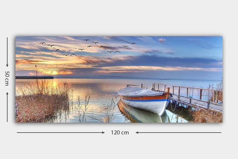 Canvasbilde YTY Nautical & Beach Flerfarget - 120x50 cm - Interiør - Maleri & posters - Lerretsbilder