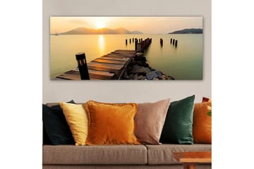 Canvasbilde YTY Nautical & Beach Flerfarget - 120x50 cm - Interiør - Maleri & posters - Lerretsbilder