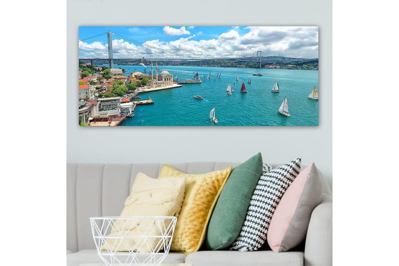 Canvasbilde YTY Nautical & Beach Flerfarget - 120x50 cm - Interiør - Maleri & posters - Lerretsbilder