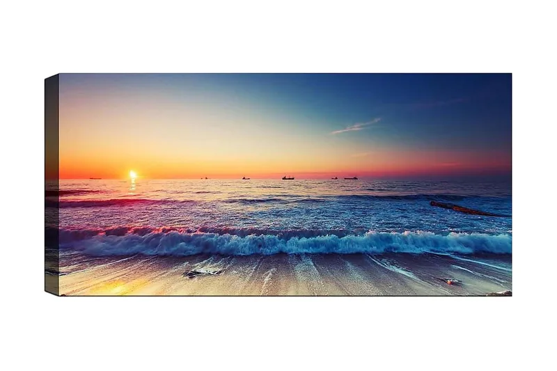 Canvasbilde YTY Nautical & Beach Flerfarget, 120x50 cm