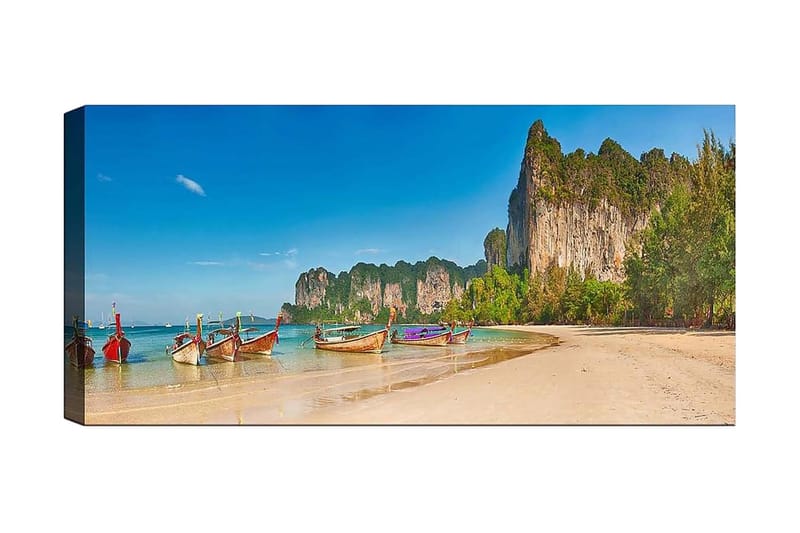 Canvasbilde YTY Nautical & Beach Flerfarget, 120x50 cm