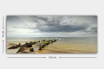 Canvasbilde YTY Nautical & Beach Flerfarget - 120x50 cm - Interiør - Maleri & posters - Lerretsbilder