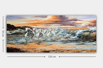 Canvasbilde YTY Nautical & Beach Flerfarget - 120x50 cm - Interiør - Maleri & posters - Lerretsbilder