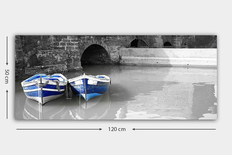 Canvasbilde YTY Nautical & Beach Flerfarget - 120x50 cm - Interiør - Maleri & posters - Lerretsbilder