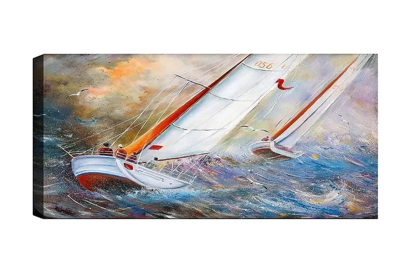 Canvasbilde YTY Nautical & Beach Flerfarget, 120x50 cm