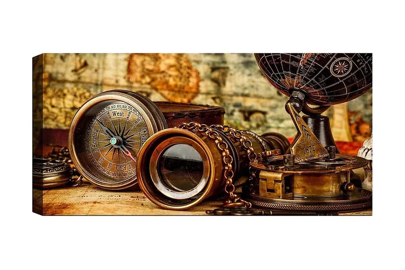 Canvasbilde YTY Nautical & Beach Flerfarget, 120x50 cm