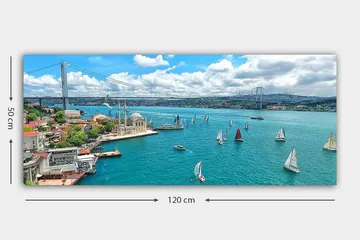 Canvasbilde YTY Nautical & Beach Flerfarget - 120x50 cm - Interiør - Maleri & posters - Lerretsbilder