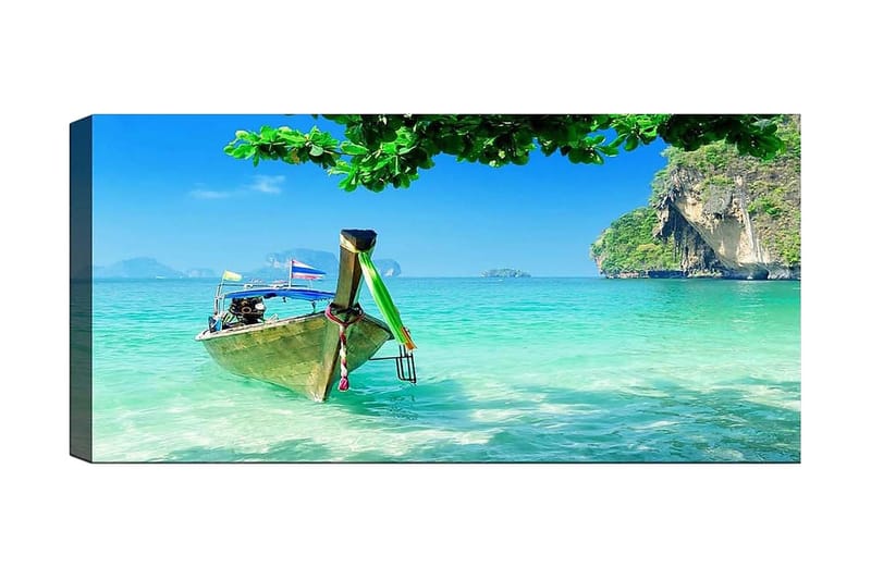 Canvasbilde YTY Nautical & Beach Flerfarget, 120x50 cm