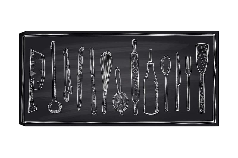 Canvasbilde YTY Object Flerfarget - 120x50 cm - Interiør - Maleri & posters - Lerretsbilder