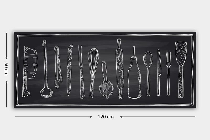 Canvasbilde YTY Object Flerfarget - 120x50 cm - Interiør - Maleri & posters - Lerretsbilder