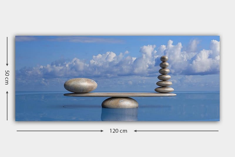 Canvasbilde YTY Object Flerfarget - 120x50 cm - Interiør - Maleri & posters - Lerretsbilder