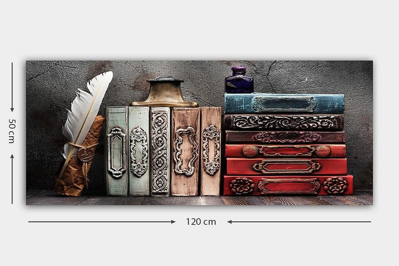 Canvasbilde YTY Object Flerfarget - 120x50 cm - Interiør - Maleri & posters - Lerretsbilder